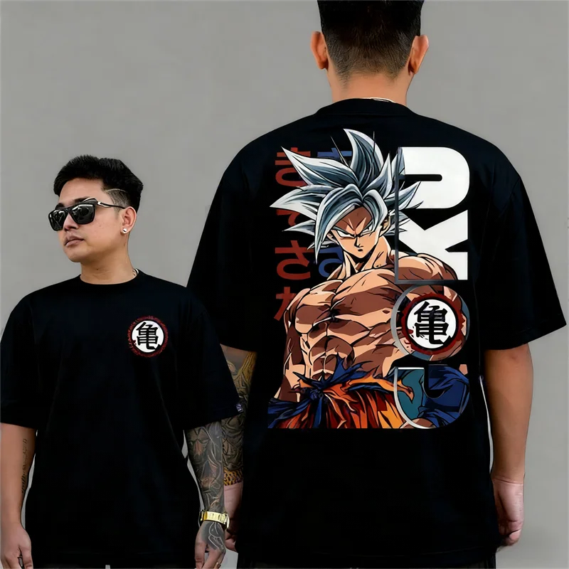 Camiseta de Anime Dragon Ball Goku 2026 para Hombre y Mujer, Extra Casual, de Algodón, Deportiva, Estilo Harajuku, para Verano