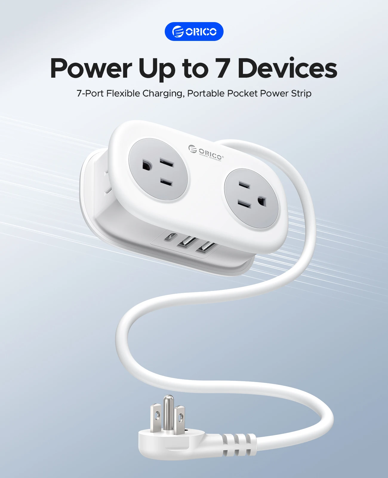 Orico Power Strip. Power upto 7 devices.