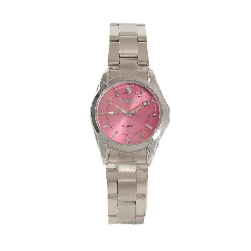 Relógios femininos de luxo rosa strass moda elegante relógio de pulso de quartzo para menina senhoras relógio relogio feminino
