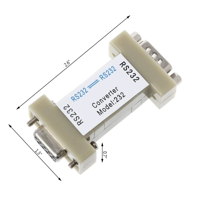 

G6DC 9 Pin RS232 to RS232 Male Adapter RS232 Serial Converter Electric Isolator