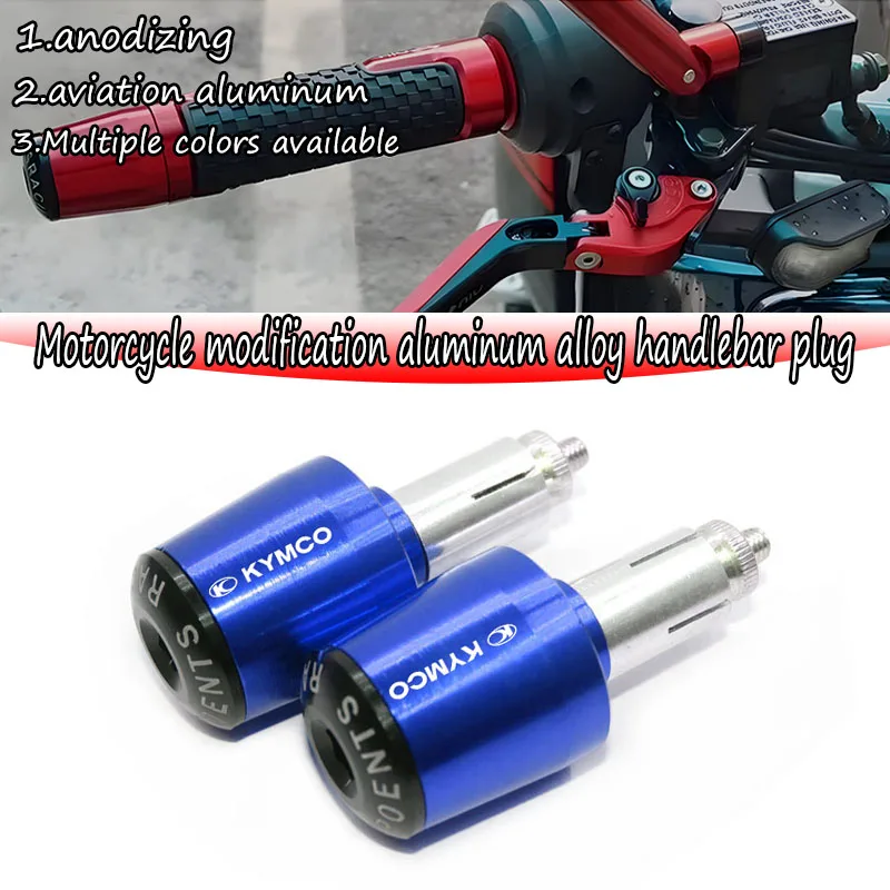 For Kymco Xciting 300 Downtown 125I 200I 300I 350I Xtown 125 Motorcycle Handlebar Grips Bar Ends Cap 22mm Handle Counterweight