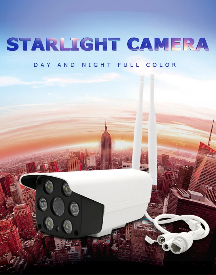 

3MP 1296P V380/Yoosee APP Full Color Motion Detection WIFI IP Bullet Camera AI Humanoid Home Security CCTV Intercom Baby Monitor