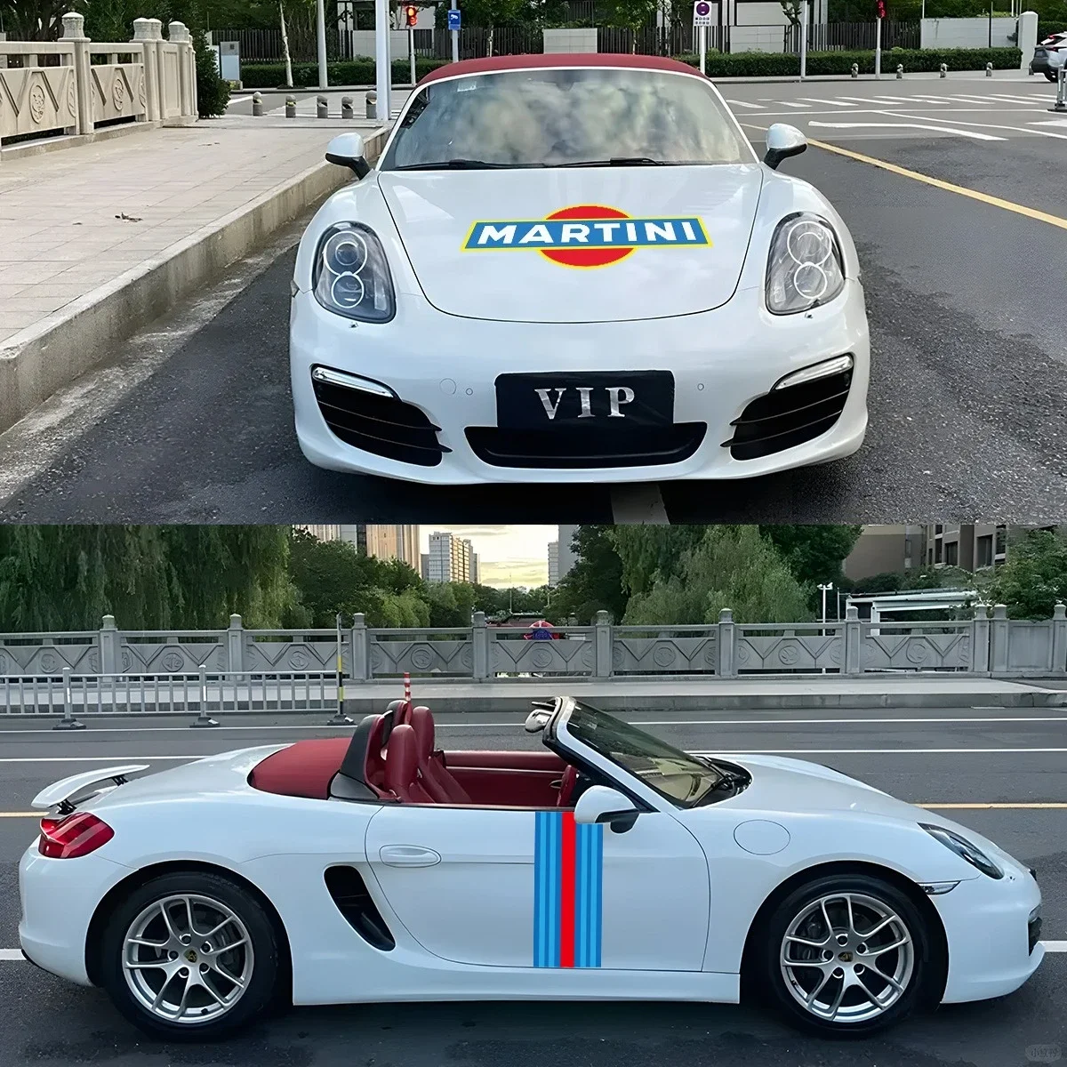 

PVC Racing Stickers for MARTINIS Auto Hood Door Vinyl Decal Stripes Outdoor Club Bar Decoration