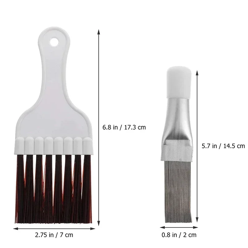 Air Conditioner Condenser Fin Cleaning Brush Coil Condenser Brush AC Fin Comb Stainless Steel Air Refrigerator Fin Brush