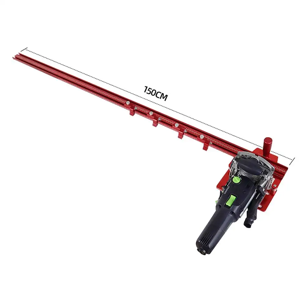 Offset Base System - Metric/Inch 1500mm Woodworking Jigsaw Connection Slotted Punching Positioning Guide Rail DF500/700 1 set