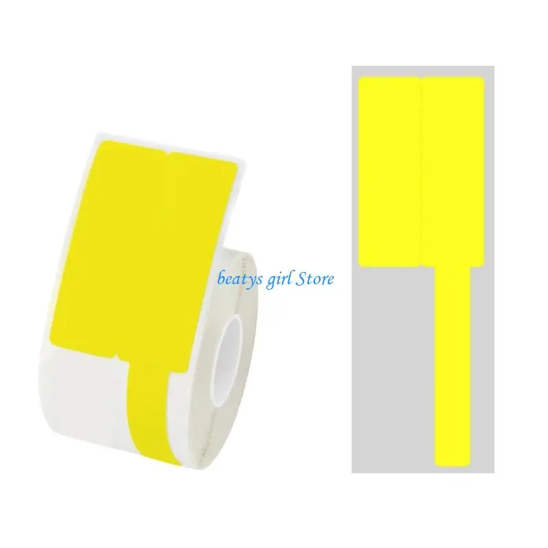 C7AB 1Roll Wire Label Selves Adhesive Tear Resistant for Lasering Printer Handwriting