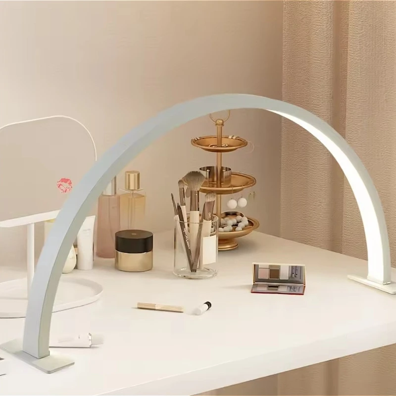 

Rainbow Shaped Nail Work Lamp Beauty Work Desk Lamp White/Pink LED Nail Lamp Office Fill Light USB Plug Beauty Salon Work Light