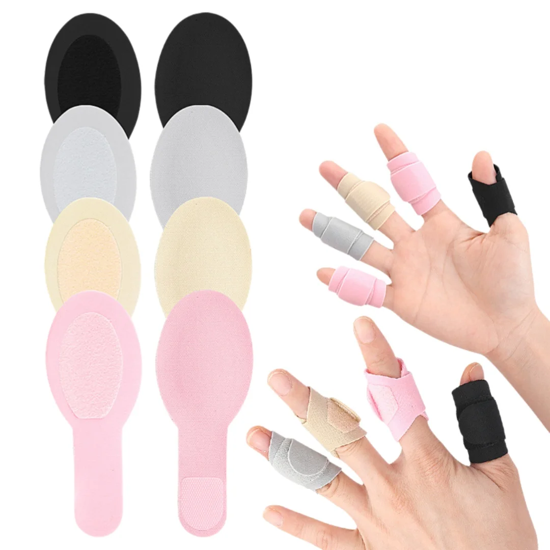 

5pcs Adjustable Finger Protection Strap Finger Support Brace Protector Finger Sleeve Finger Splint for Arthritis Pain Relief