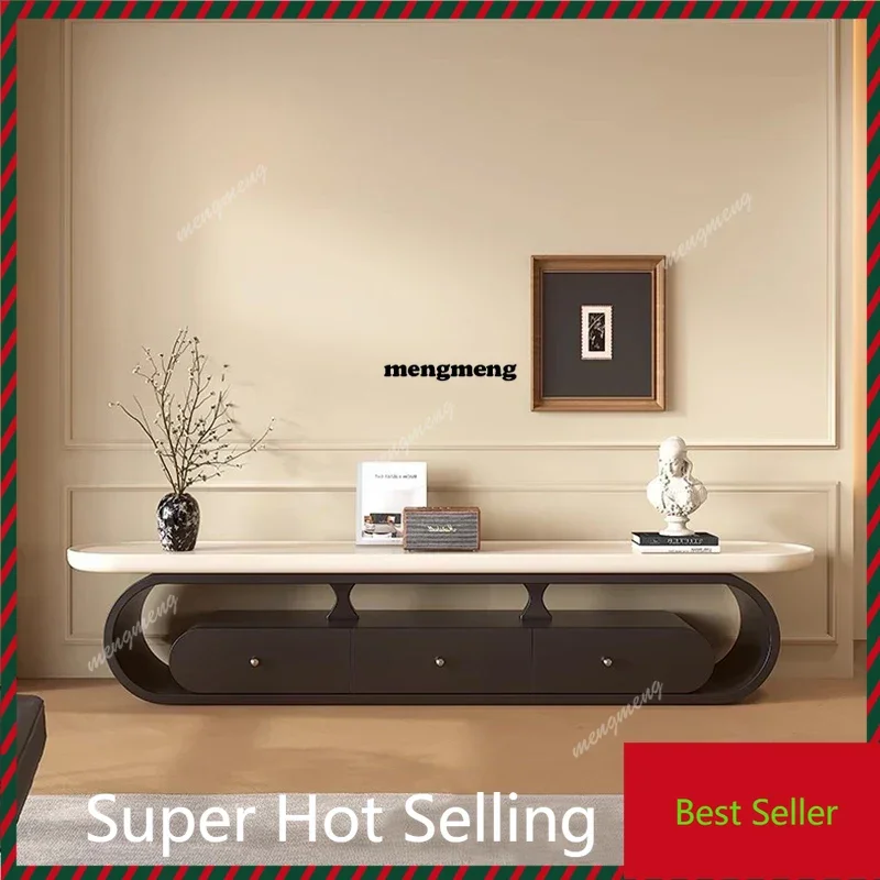 

Minimalist Modern Tv Table Trendy Cream Style European Aesthetic Tv Stand Elegant Display Mueble De Sala Modernos Home Furniture