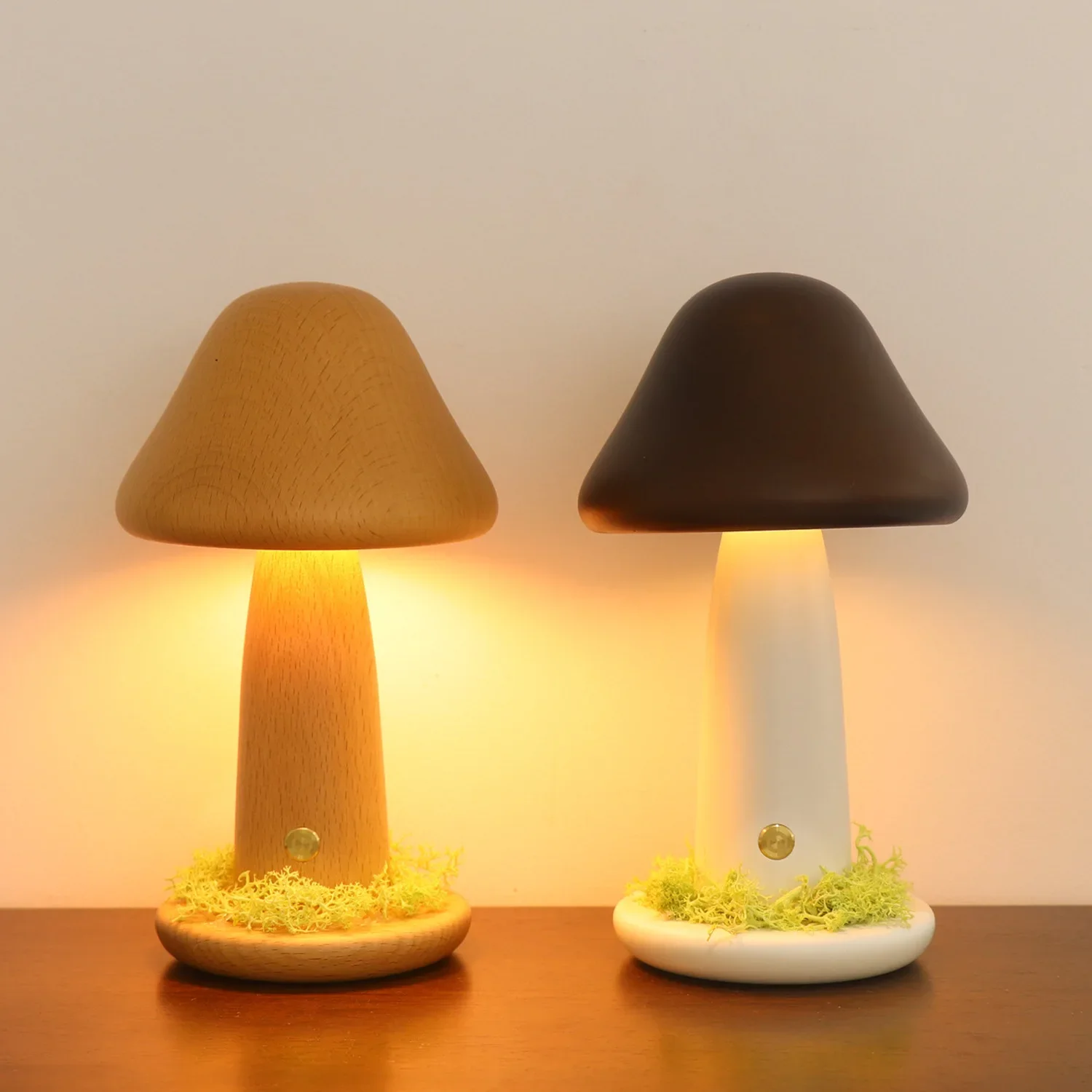 INS Twisted Mushroom Nightlight Warm Light Touch Bedroom Bedhead Nightlight Beech LED Decorative Atmosphere Light