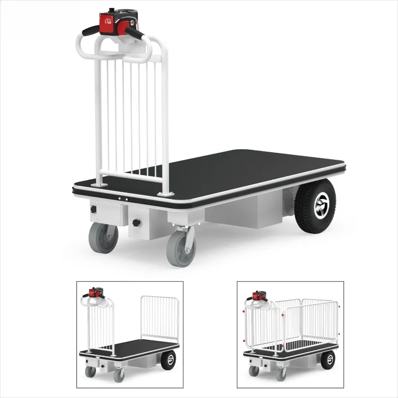 

Electric trolley high matching, power turnover car guardrail battery flat trolley