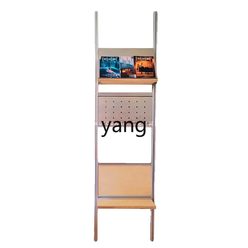 LTT simple wall display rack aluminum profile office partition storage rack decorative rack