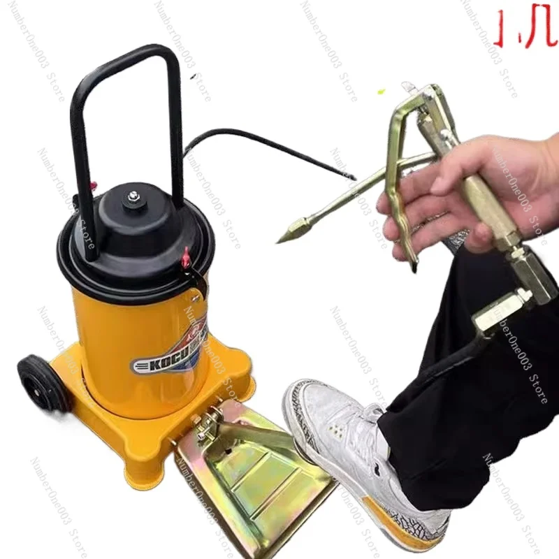 GZ-6J Foot Pedal Grease Gun High Pressure Grease Injector Foot Operated Gun Foot Pedal Grease Filling Machine 12L