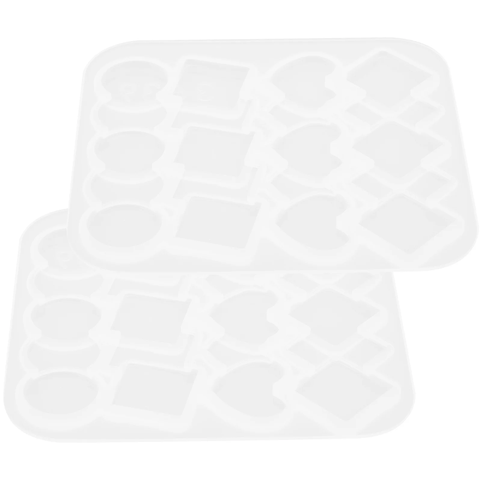 

2pcs Mold Silicone DIY Craft Trays Epoxy Resin Casting Jewelry Silicone Mold For Epoxy Resin Accessories Making Tools