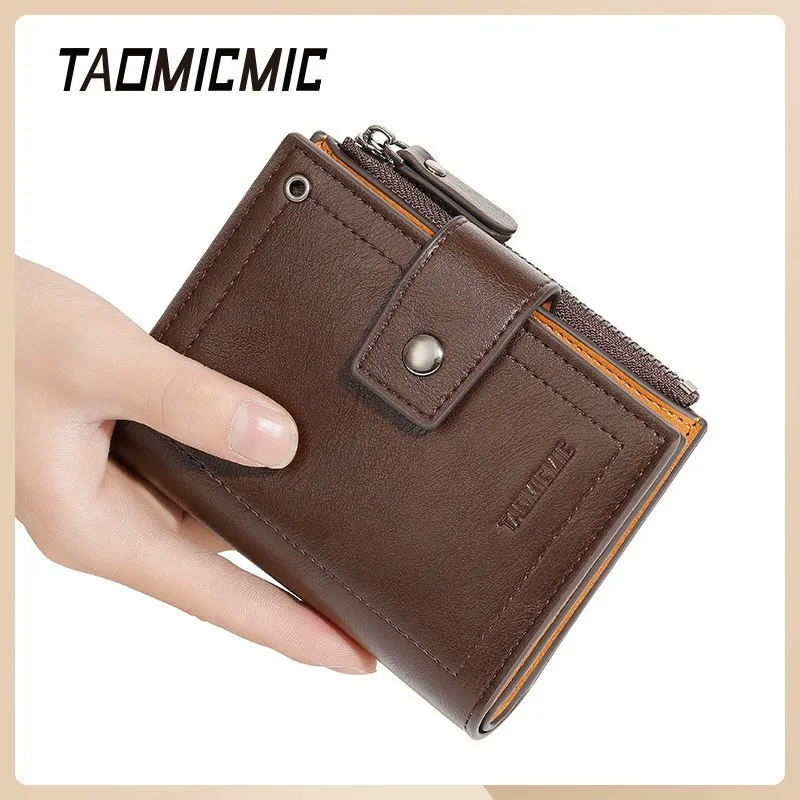 

Short high-end men's wallet,multi-slot card case,zipper coin purse,portemonnaie herren billetera hombre,cartera hombre,monederos