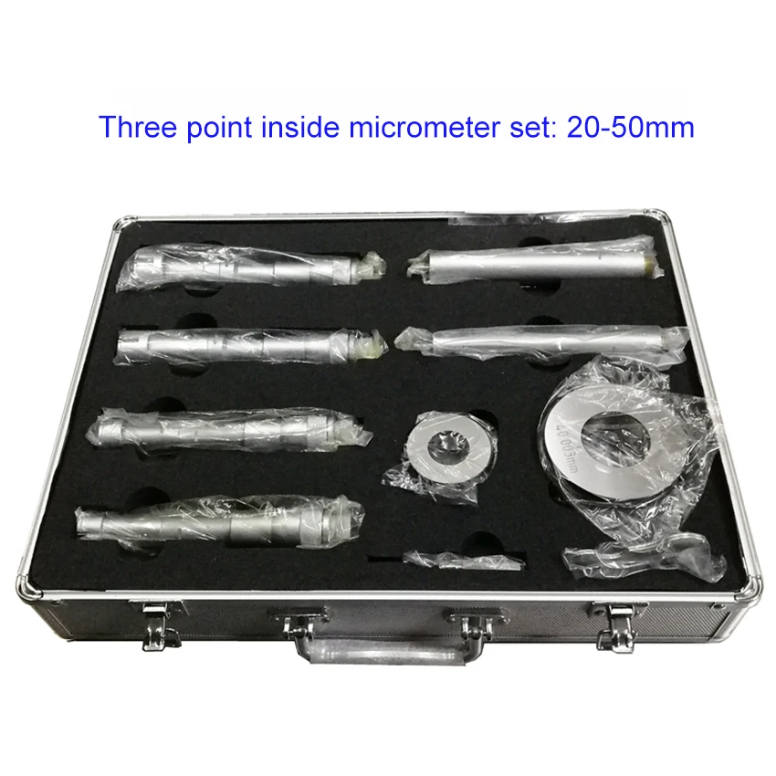 315-48-070 Three Point Internal Micrometer Set Suitable For Through-hole/Blind Hole Measurement 20-25,25-30,30-40,40-50mm