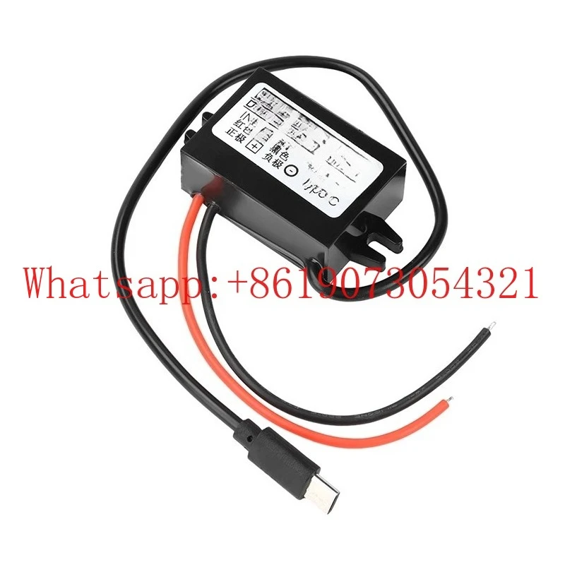 

15 Вт автомобильный силиконовый водонепроницаемый источник питания DC8-58V до 5V2-3A понижающий модуль 48V24V12V универсальный