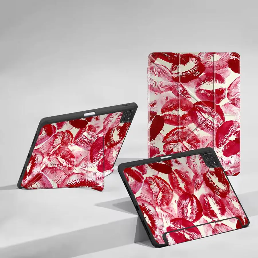 

Чехол для планшета с дизайном «Сексуальная девушка с красными губами» для iPad Air 2025, 4, 5, M3, Air M2, 1, 2, M4, Pro 10-го, 7-го, 11-го, 9-го, 8-го поколений, Mini 7, 6