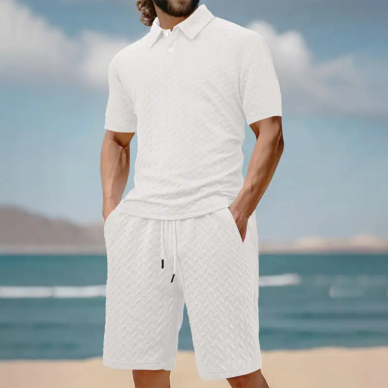 

Новый летний комплект: футболка и шорты для мужчин, повседневный спортивный стиль, однотонный, удобный, дышащий, влагоотводящий материал