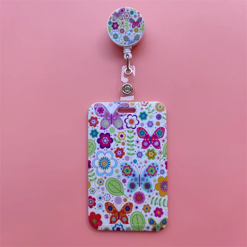 Mandala Ausziehbarer Kartenhalter mit Schnalle für Damen, Geschäfts-Ausweisklammer, Kartenhalter für Mädchen, Ärzte, Krankenschwestern, Ausweishalter – Detail 6