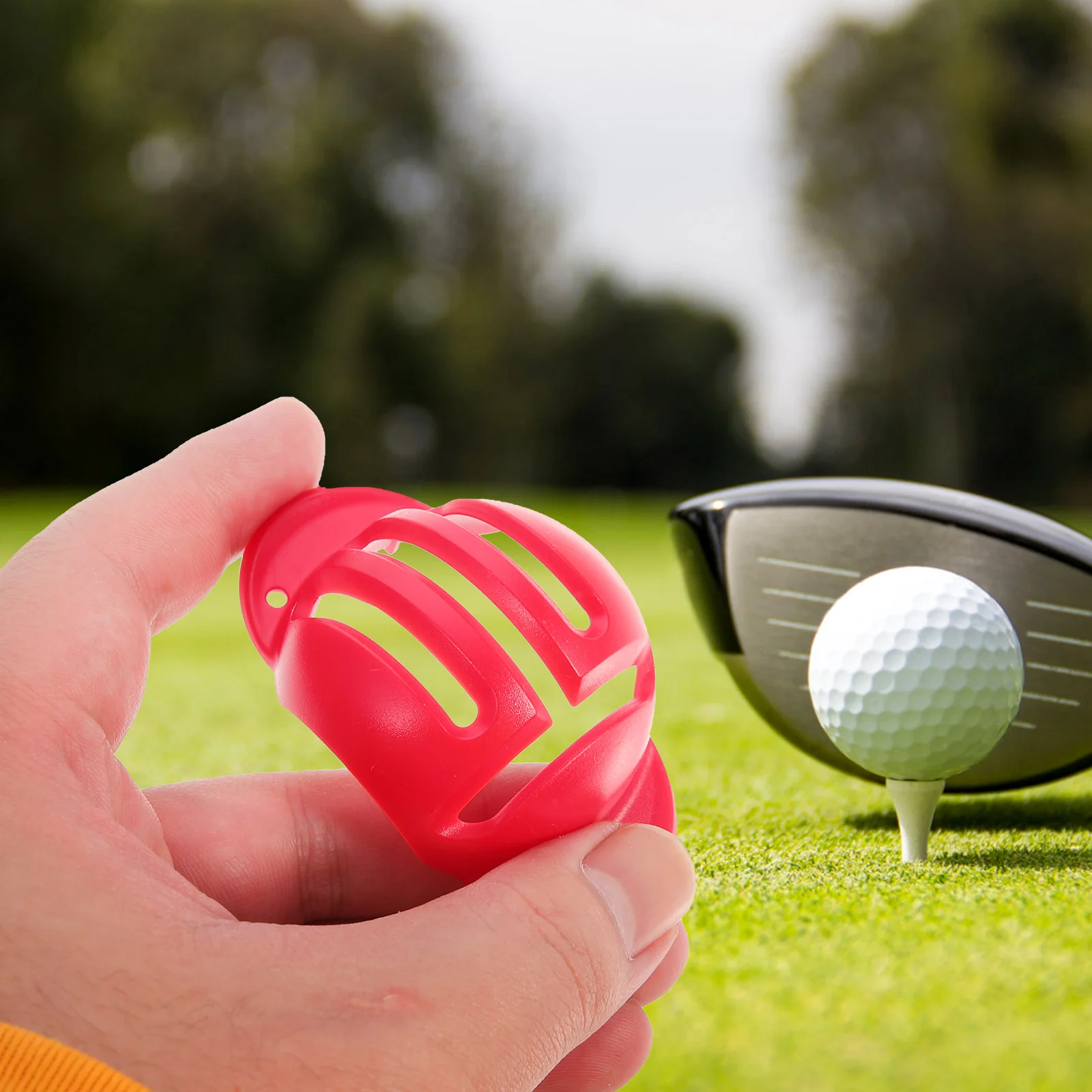 4 قطعة بطانة كرة جولف محمولة متينة وسهلة الحمل هدية مثالية وعملية لعشاق الجولف علامة كرة الجولف #4