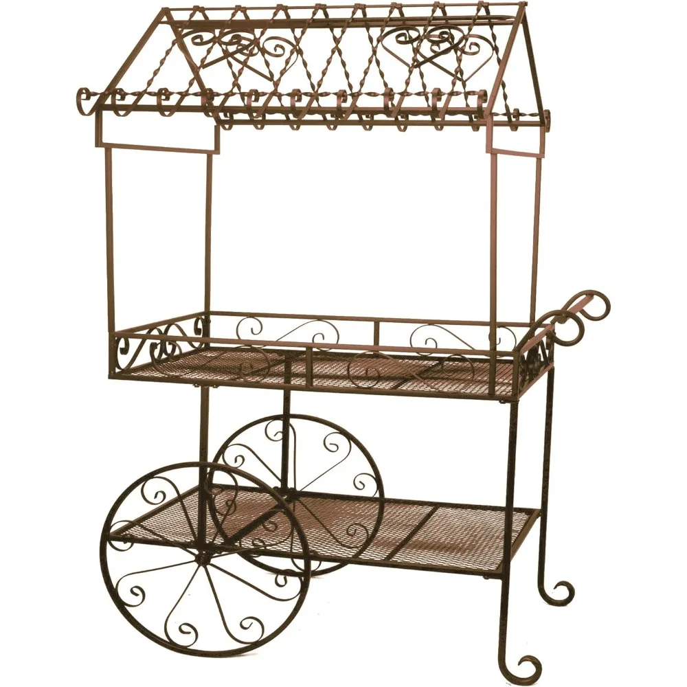 (TC104) Steel Flower Cart Outdoor Furniture, Plant Shelves