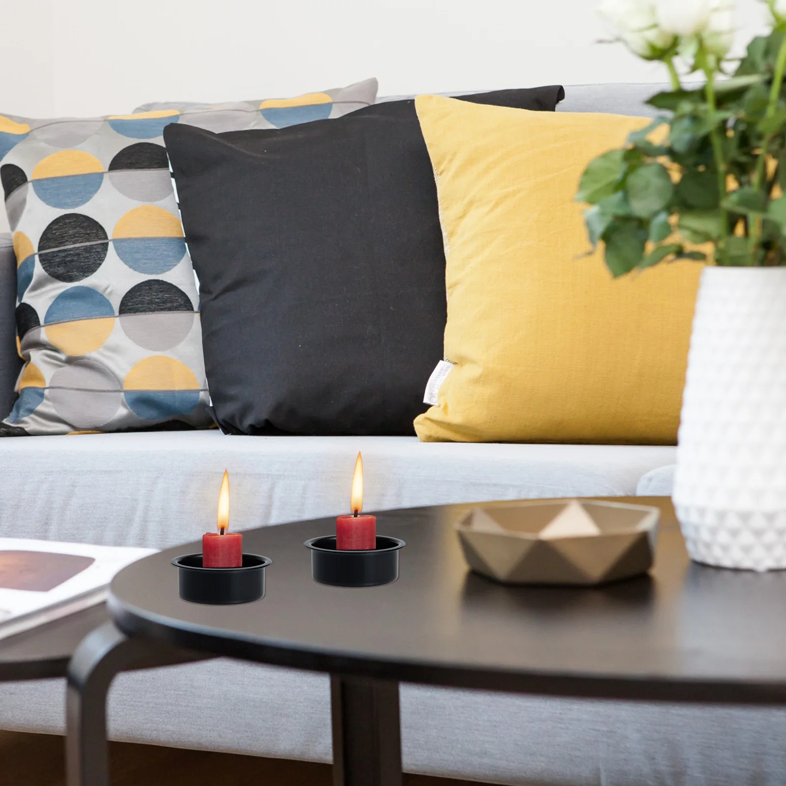 

5pcs Vintage Holders Iron Craftsmanship Table Centerpiece For Holidays Weddings Christmas Party Decor