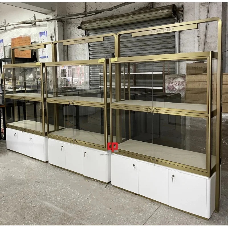 custom.Luxury Jewelry Store Display Furniture Jewellery Shop Glass Display Showcase Jewelry Shop Fitting