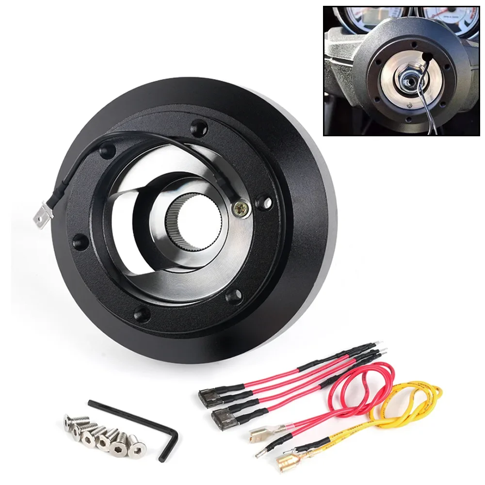 

New 135H Aluminum Steering Wheel Short Hub Adapter Boss Kit For For Honda Fit Civic