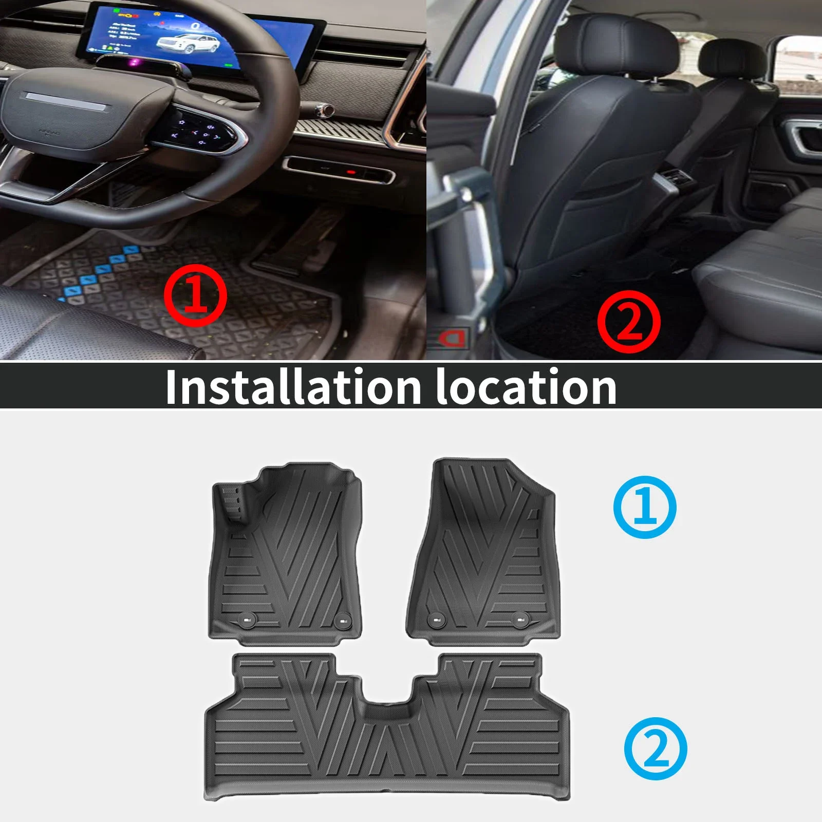 for Kia Niro EV E-Niro 2026 2025 2024 2023 Custom Fit TPE Car Trunk Mats Quick Clean Non-Slip Bottom All Season Use Accessories