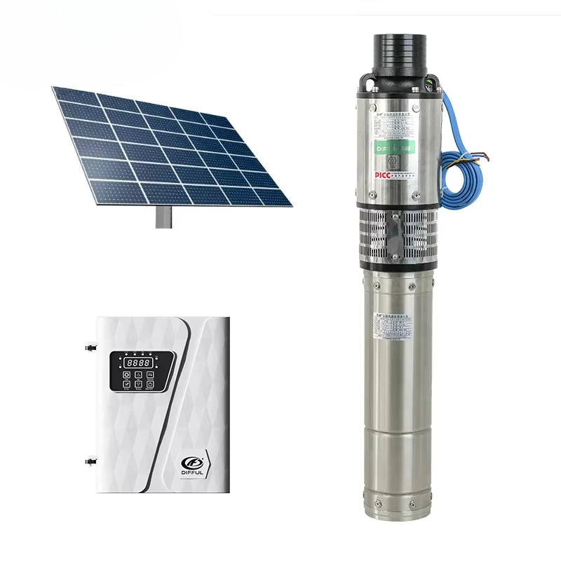 Customizable High Pressure Bomba De Agua Solar 11000W Solar Water Pump Motor AC/DC Hybrid Solar Submersible Pump