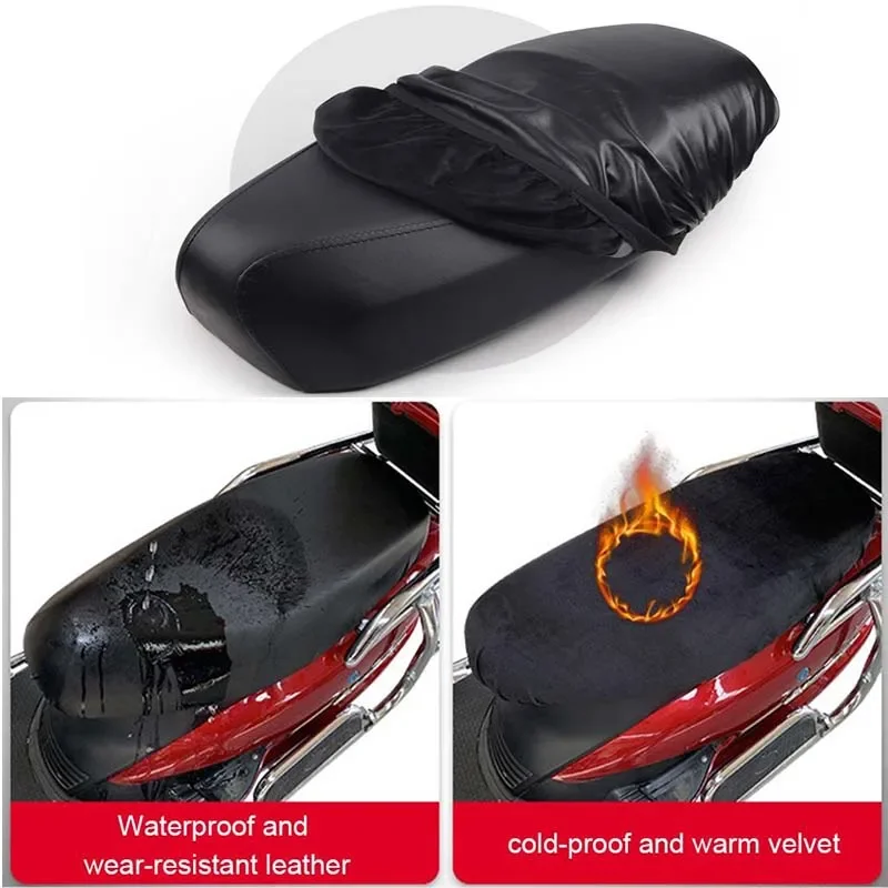 Funda impermeable para asiento de motocicleta, Protector solar a prueba de Polvo y lluvia, accesorios para cojín de Scooter