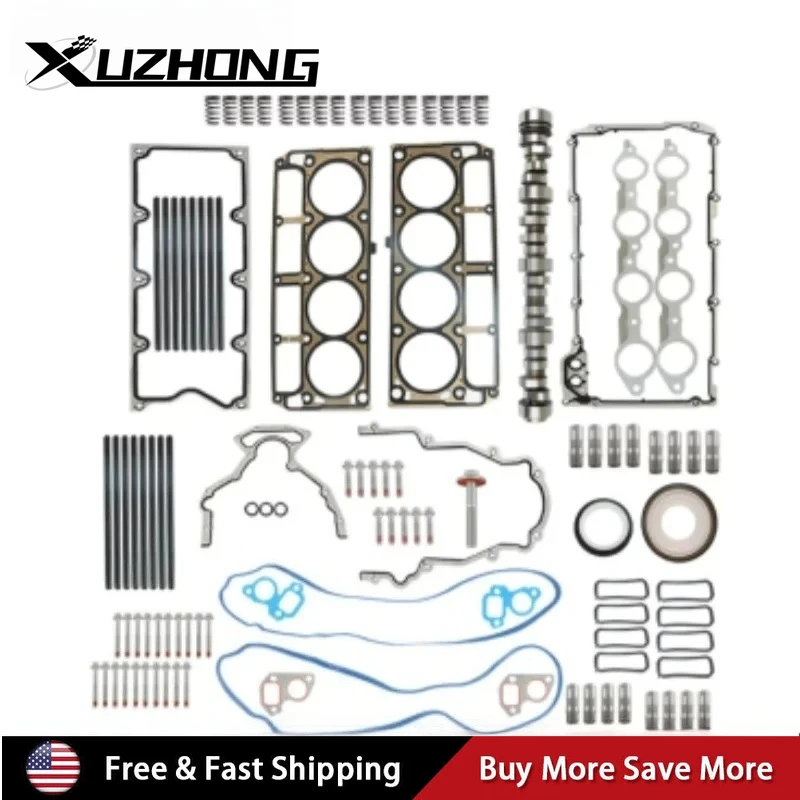 

LS Sloppy Mechanics Stage 2 Подъемники распределительного вала Комплект толкателей для GM Chevy LS L92 L99 1997-2007 годов 5,3 л 5,7 л 6,0 л 6,2 л