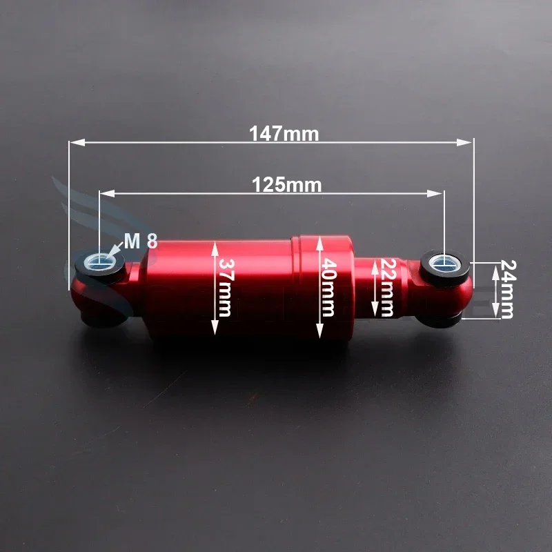 110mm 125mm 150mm Aluminum Alloy 750lbs Rear suspensio Shock Absorber for Kugoo M4 Electric Scooter bicycle Pocket E-Bike parts