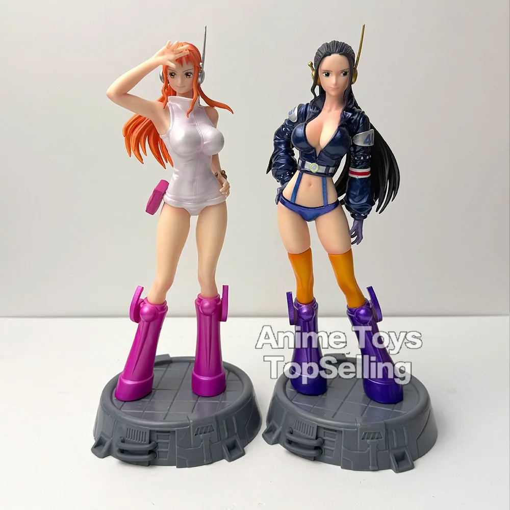 26cm/10.23in Anime One Piece Action Figure Robin Figure Nami Figure PVC Toys Statue Model Collectible Toys Gifts