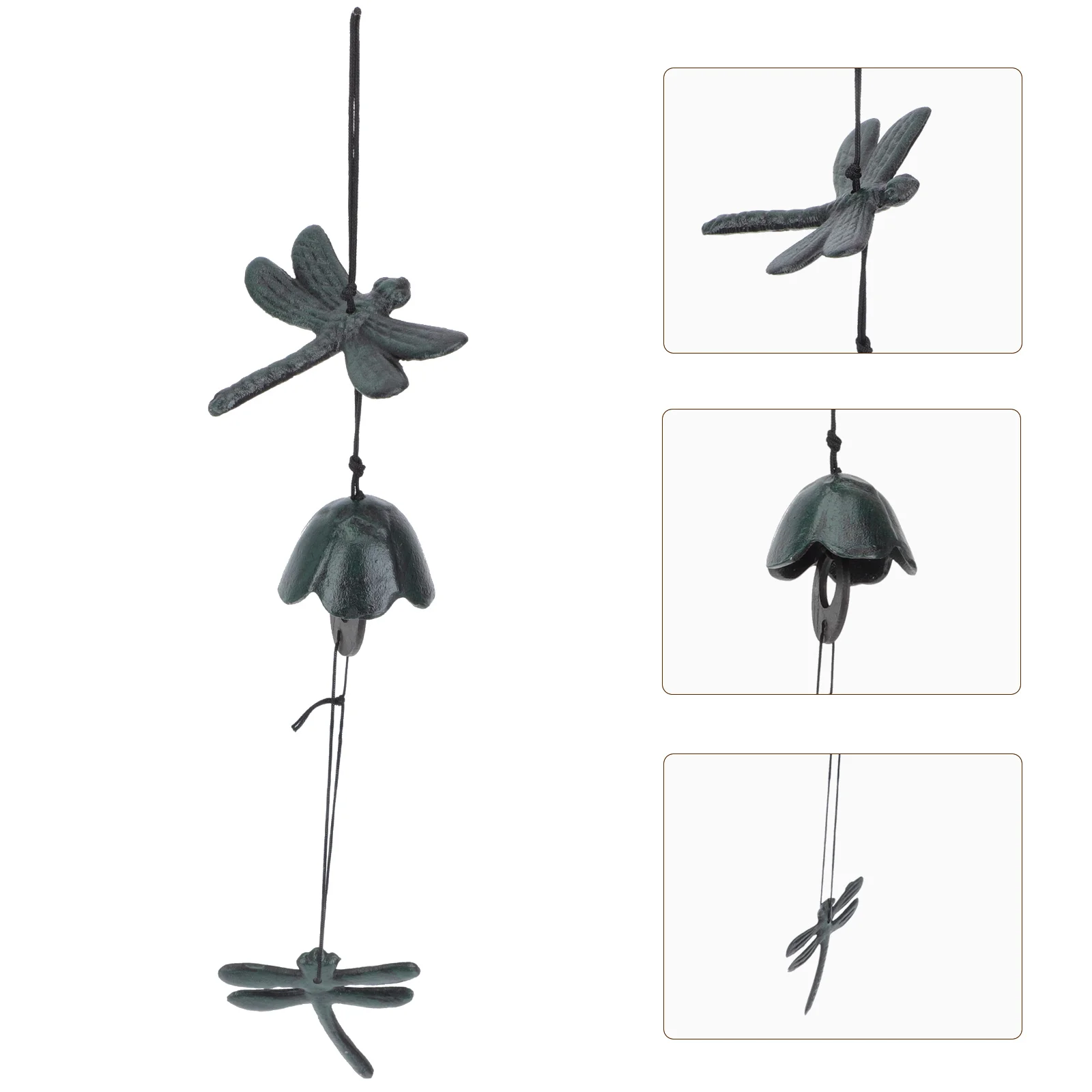 

Iron Wind Chime Decoration High Quality Compact Size Suitable Balcony Yard Garden Hanging Ornament Vintage Outdoor Scene