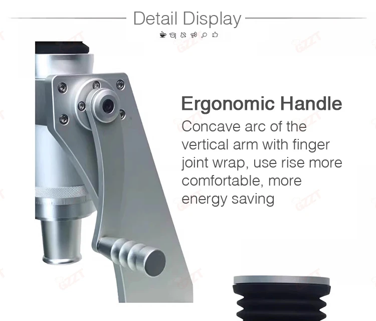 GZZT Z63 Manual Coffee Grinder 8-Core 63mm Conical Burr Grinder SOE Bean Miller Espresso with Hand Crank Grinding Machine