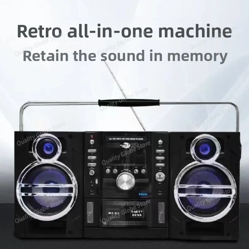 

Retro Dual Card Tape Recorder All-in-one Machine SD Card U Disk CD Bluetooth Multi-function USB Bluetooth Speaker
