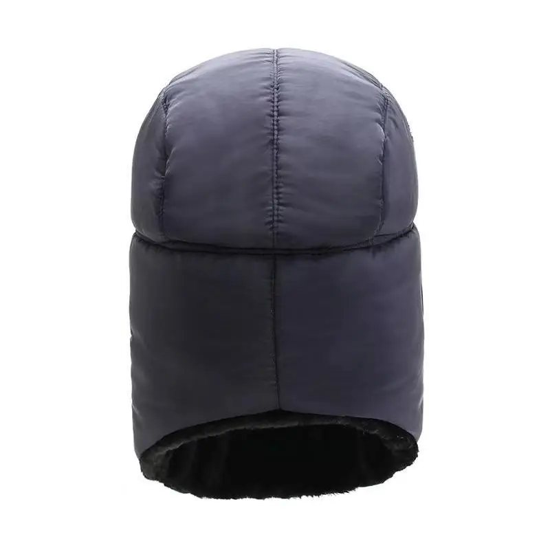 Sombrero de invierno con protección para los oídos, gorro de algodón frío, terciopelo grueso, a prueba de viento, cálido, válvula al aire libre,