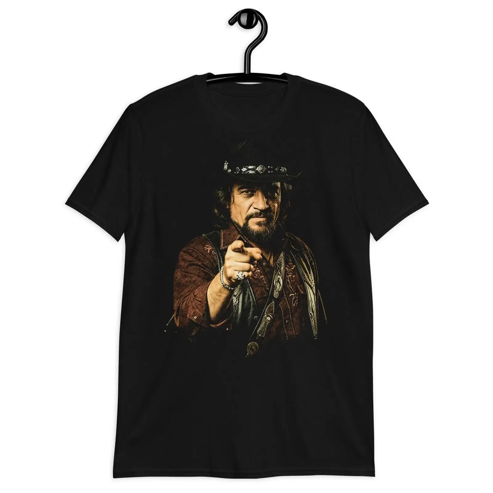 Waylon Jennings Outlaw Country T Shirt Western Music Lover 100 Cotton vintage Washed designer clothes homme Stretched