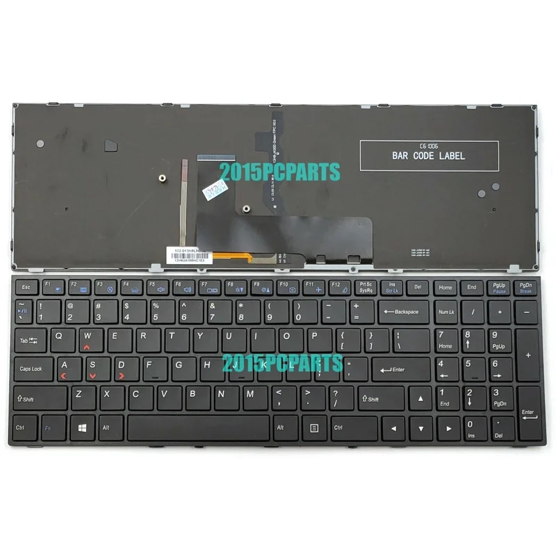 A+New for Clevo P650RE3 P650RE6 P650SA P650SE P650SG Keyboard US Backlit
