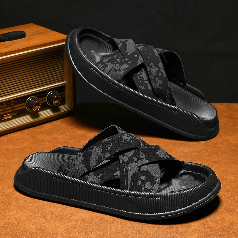 Men Shoes Eu To Us - Sandálias Casuais de Verão para Homens,