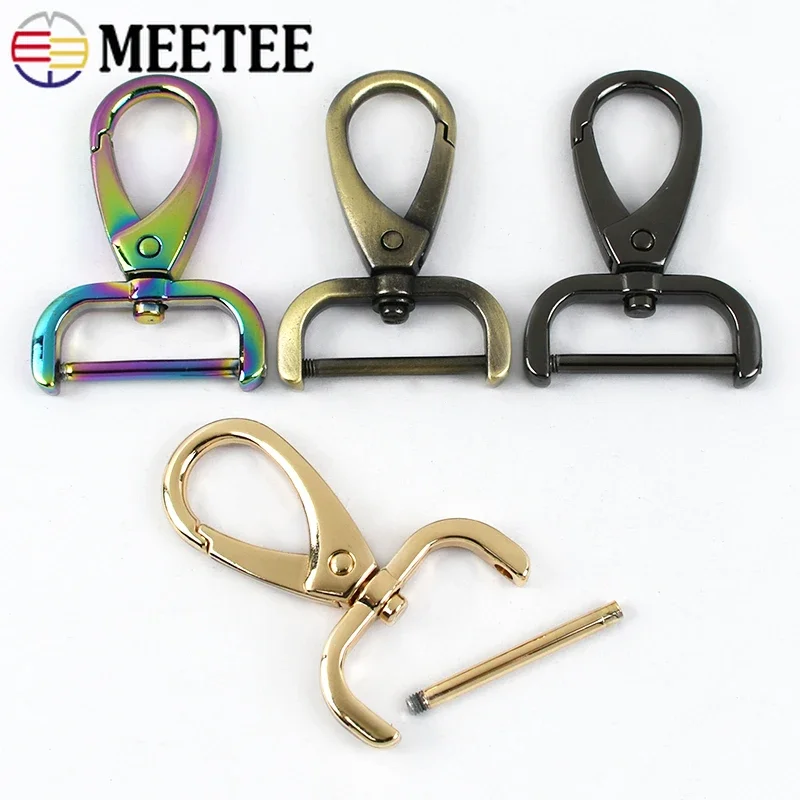 5/10Pcs 13-38mm Detachable Snap Hook Swivel Clasp Removable Keychain Hooks Bag Strap Buckle Webbing Pet Leash Hooks Accessories