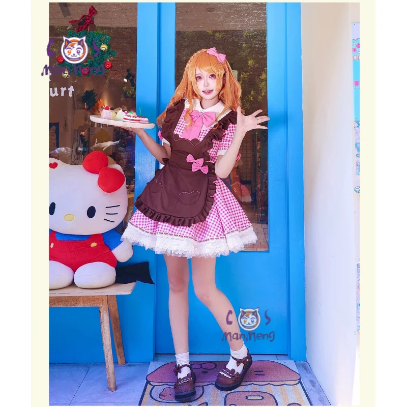 

Костюм для косплея Manaka Laala Minami Mirei, аниме Pripara, милая униформа Лолиты на Хэллоуин для девочек, новый комплект аксессуаров для платья горничной