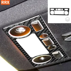 For BMW 5 Series E60 2004 2005 2006 2007 Front Overhead Light Panel Cover Trim Sticker Carbon Fiber Car Interior Accessories