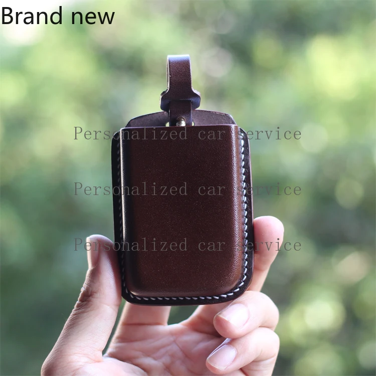

For Lynk & Co's New 01 03 05 09 Genuine Leather Handmade Customized High-end Key Cover Bag Buckle Exquisite Men and Wo