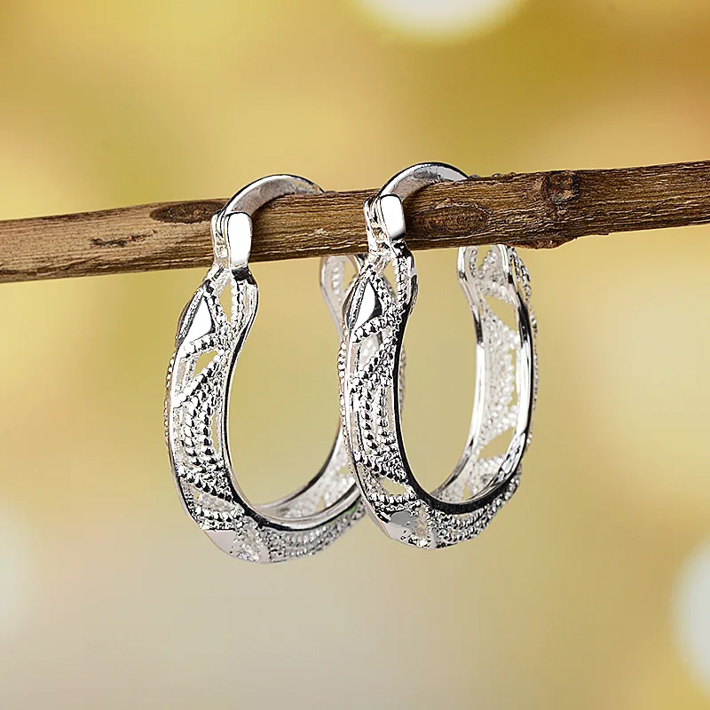Exaggerated Creative Flower S925 Sterling Silver Stud Earrings Ear Buckle Pendant Earrings Trendy Ear Jewelry For Daily Wear