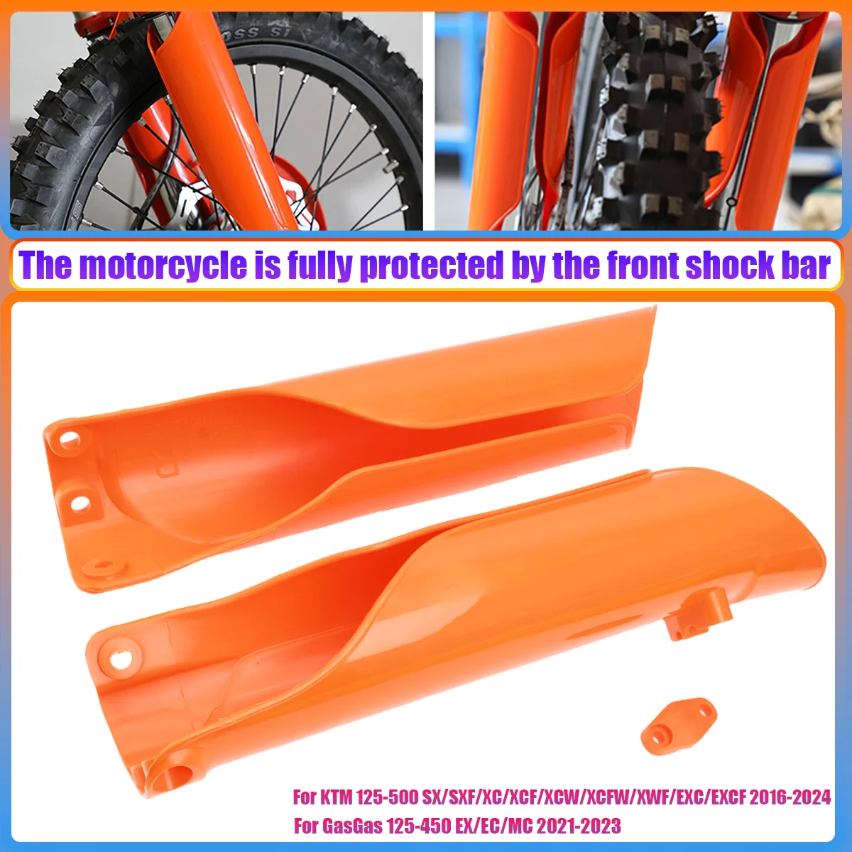 

Motorcycle Fork Protection Cover Shock Absorber Guard For KTM SX EXC XC XCW XCF Husqvarna TE TC FC 125-450 Dirt Bike Enduro