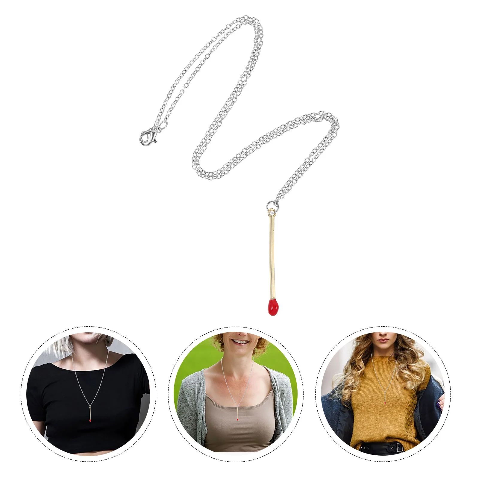 Stick Pendant Necklace for Women Delicate Alloy Bridal Choker Beach Party Wedding Birthday Gift Pretty Necklaces