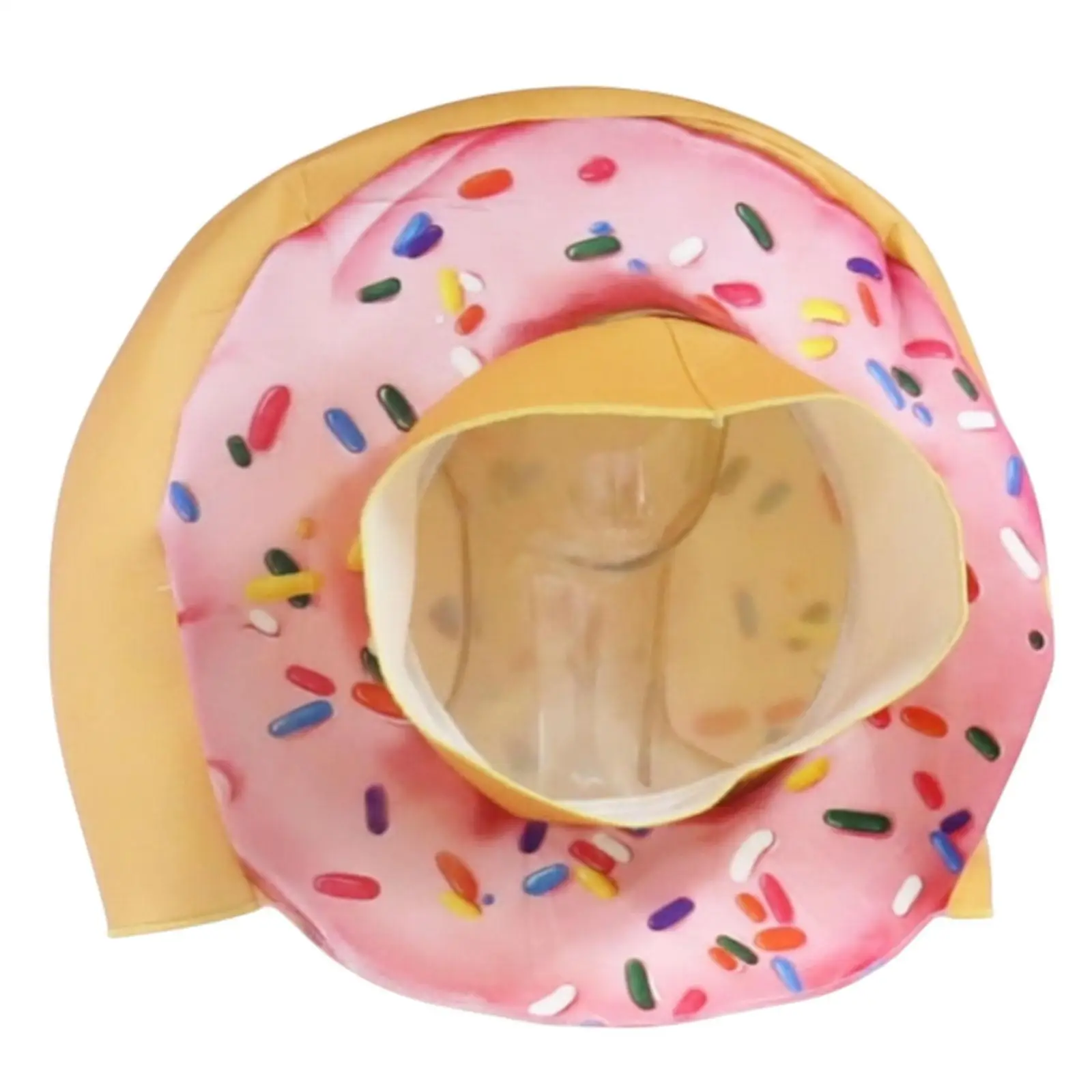 Donut Hat Cosplay Gift Cartoon Funny Headgear for Festival Performance Dress up